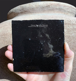 l'Art de Fez Midnight Black Zellige Tile