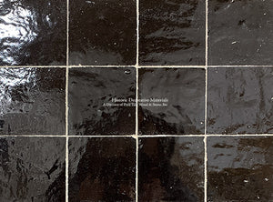 l'Art de Fez Midnight Black Zellige Tile