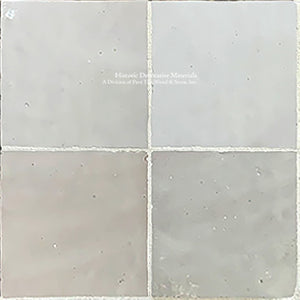 l'Art de Fez Zellige Tile in Blanc de Fez White Zellige