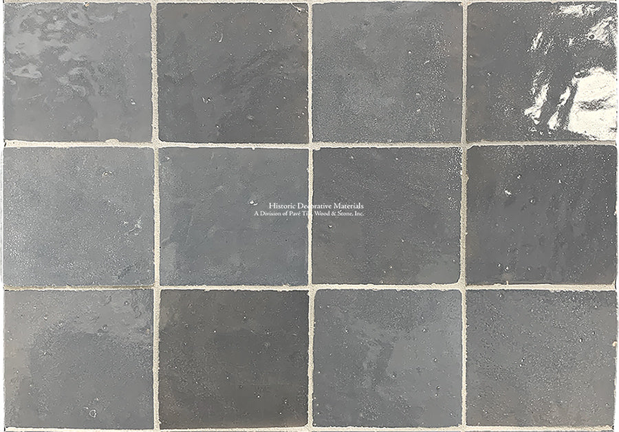 l'Art de Fez Stormy Gray Zellige Tile